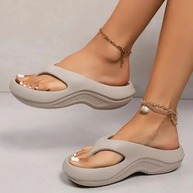 Paloma Women's Platform Flip Flops - front view