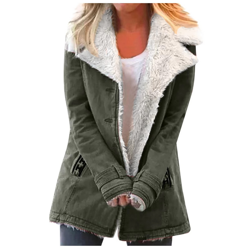 Clara Women's Jacket | Fleece, Button