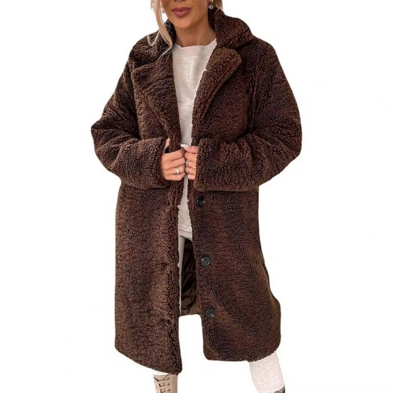 Uma Women's Oversized Trench Coat | Faux Fur