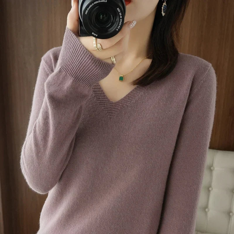 Violette Women's Sweater - fabric and finish detail