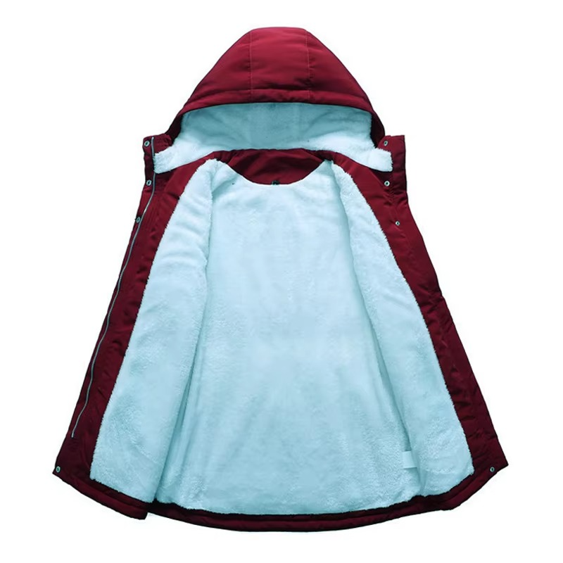 Liana Women's Hooded Parka - flat lay