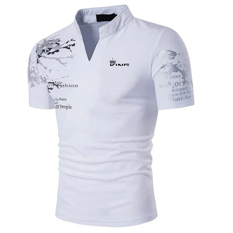 Gray Men's Shirt - back view
