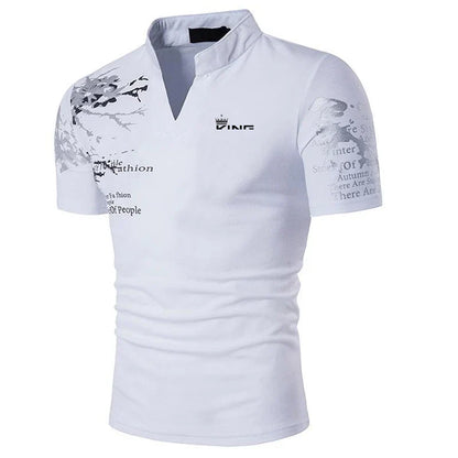 Gray Men's Shirt - back view