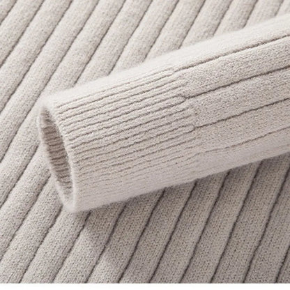 Theo Men's Ribbed Knit Sweater - back view