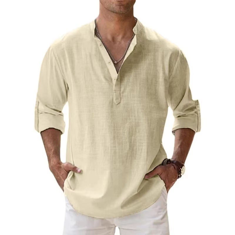 Ulric Men's Linen Shirt - styled view