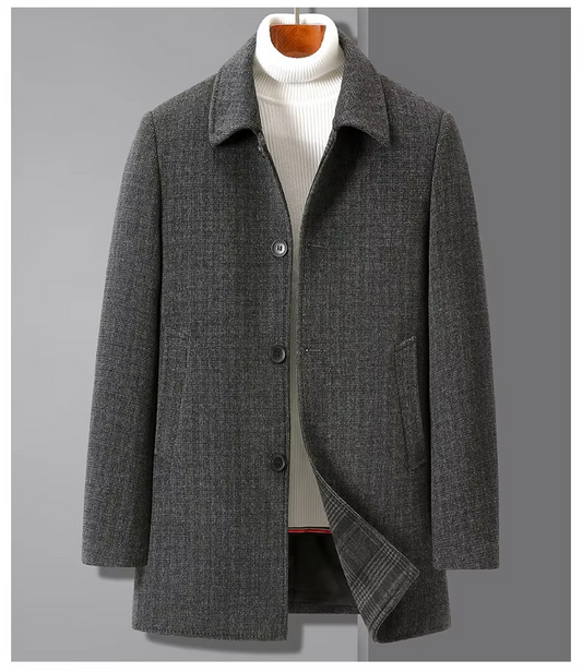 Barnaby Men's Trench Coat - styled view