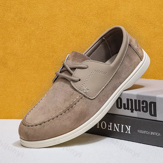 Otis Men's Suede Loafers - styled view