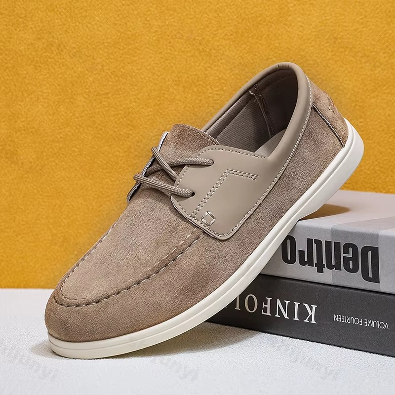 Otis Men's Suede Loafers - styled view