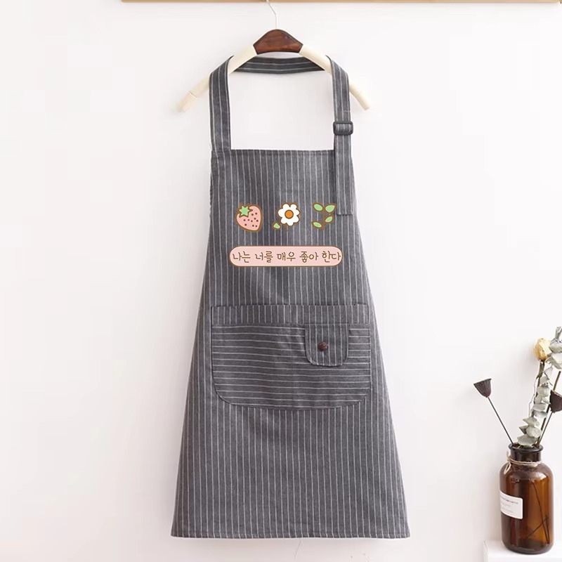 Ember Plaid Apron | Brown, Grey
