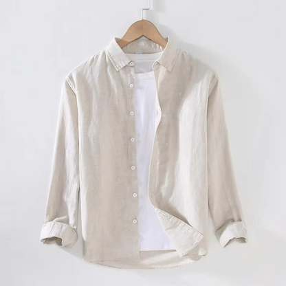 Vance Men's Linen Shirt - back view