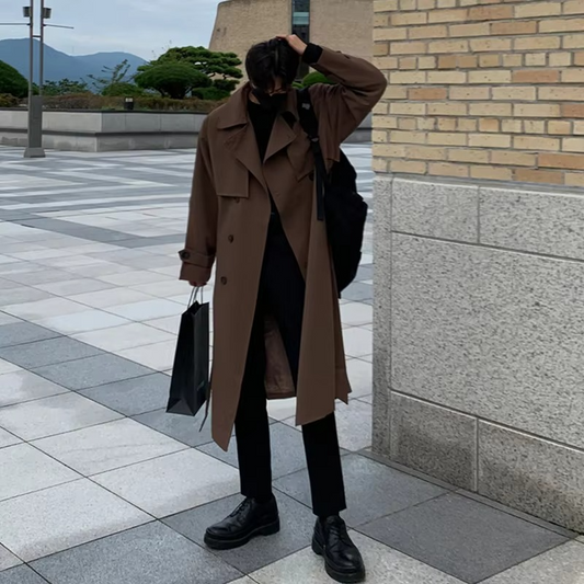 Wilder Men's Trench Coat - front view
