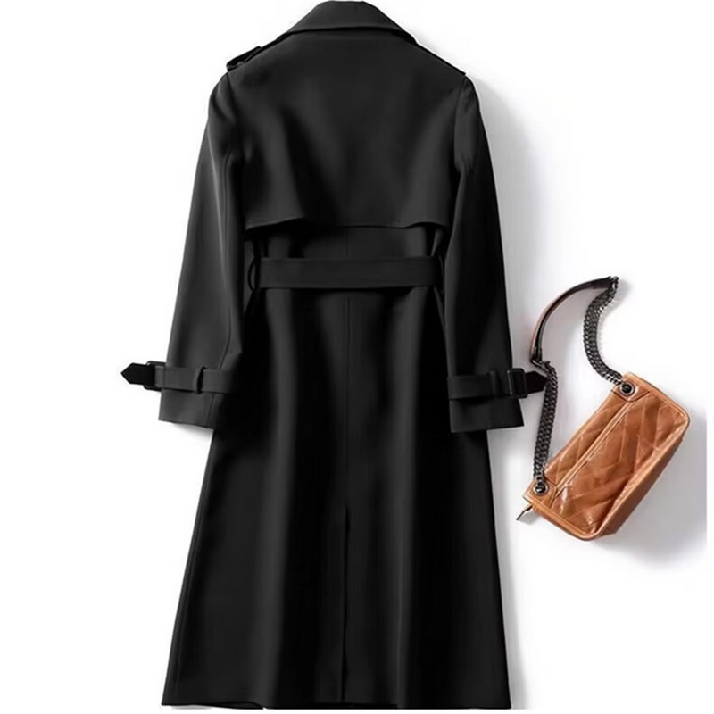 Odette Women's Trench Coat - flat lay