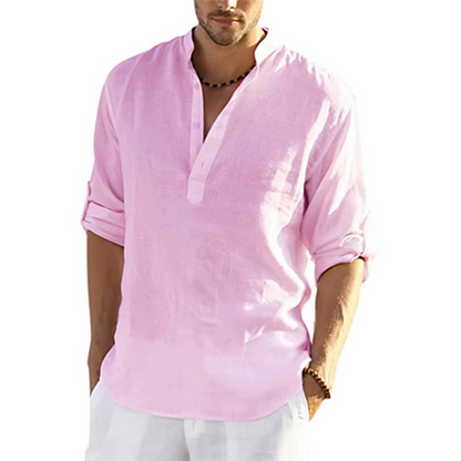 Hugo Men's Linen Shirt - full-length view