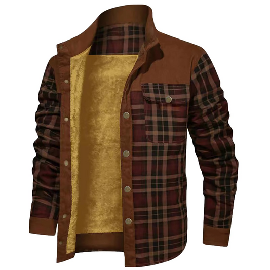 Ulric Men's Plaid Jacket - front view