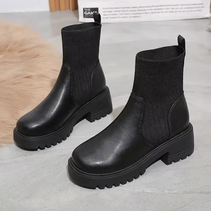 Violette Women's Platform Ankle Boots - back view