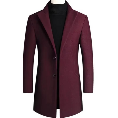 Yves Men's Trench Coat - front view