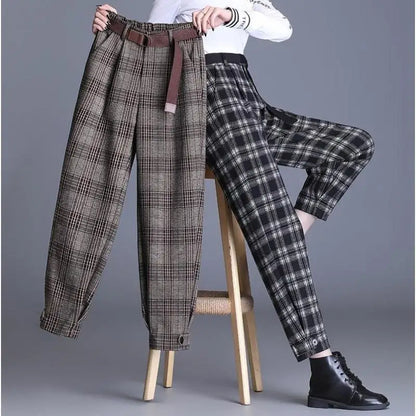 Ulla Women's Plaid Plaid Pant - back view