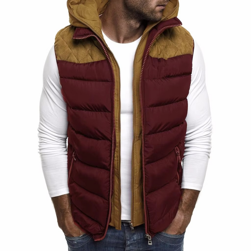 Soren Men's Jacket | Hooded, Sleeveless, Zipper