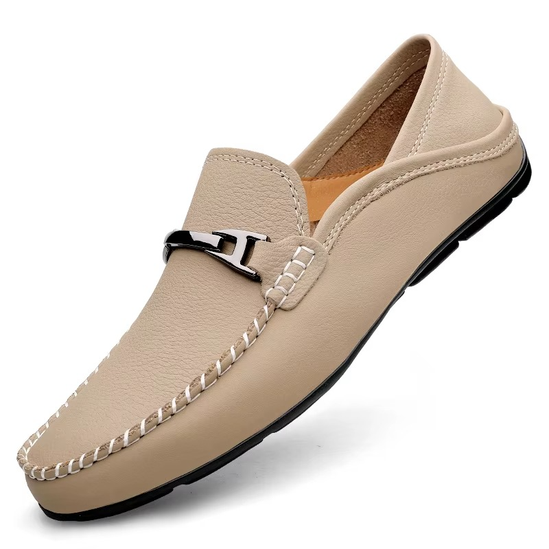 Nolan Men's Loafers - fabric and finish detail