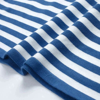 Xanthe Women's Striped T-shirt - close-up detail