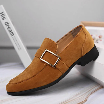Tristan Men's Block Heel Loafers - front view