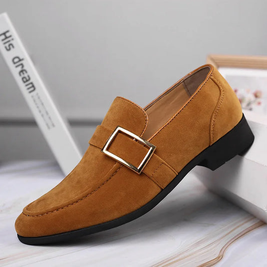 Tristan Men's Block Heel Loafers - front view
