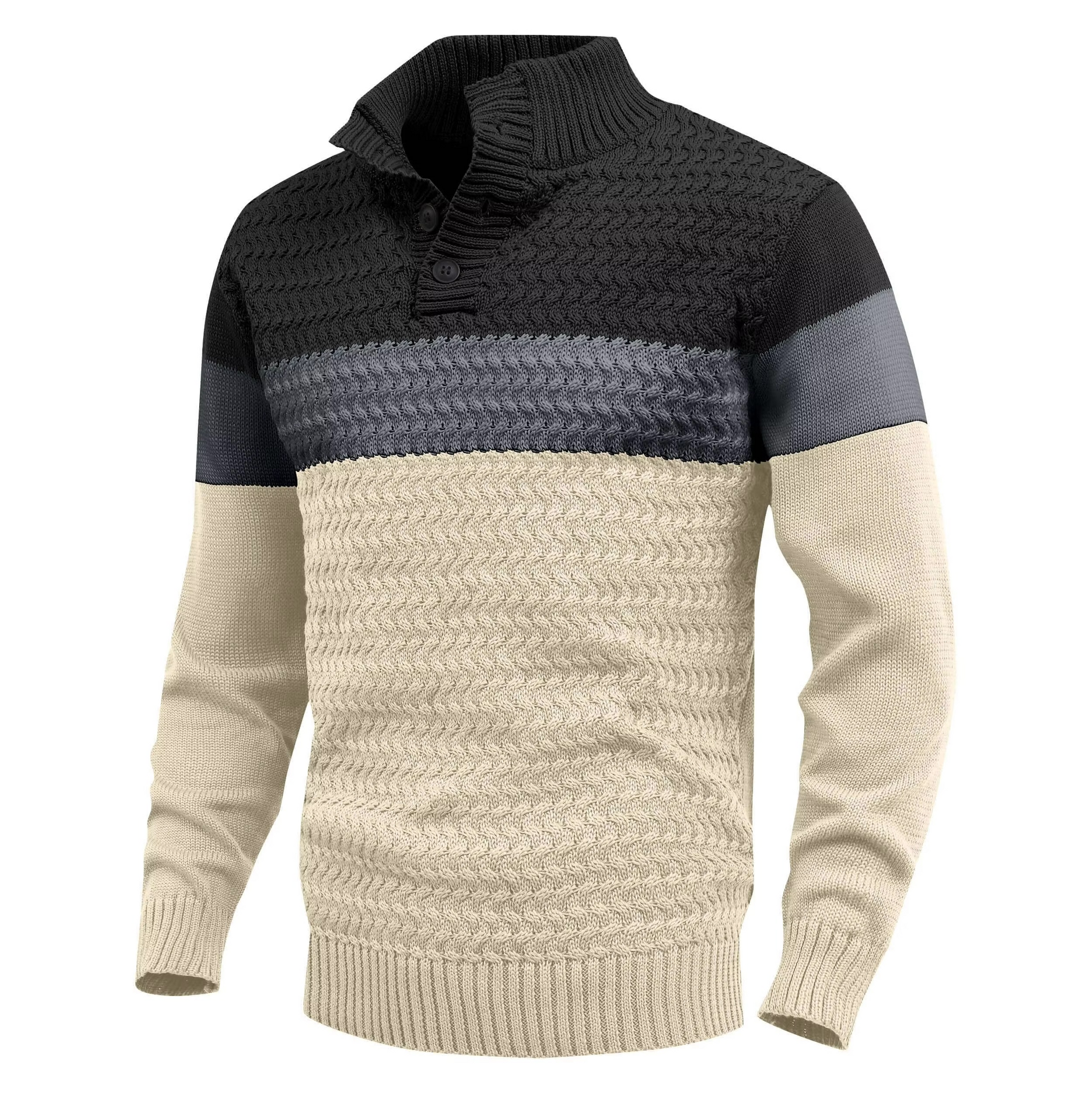 Hollis Men's Sweater - close-up detail
