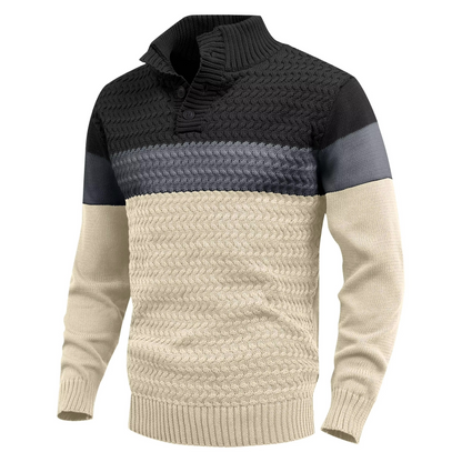 Hollis Men's Sweater - close-up detail