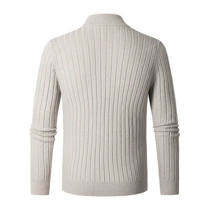 Quill Men's Sweater - fabric and finish detail