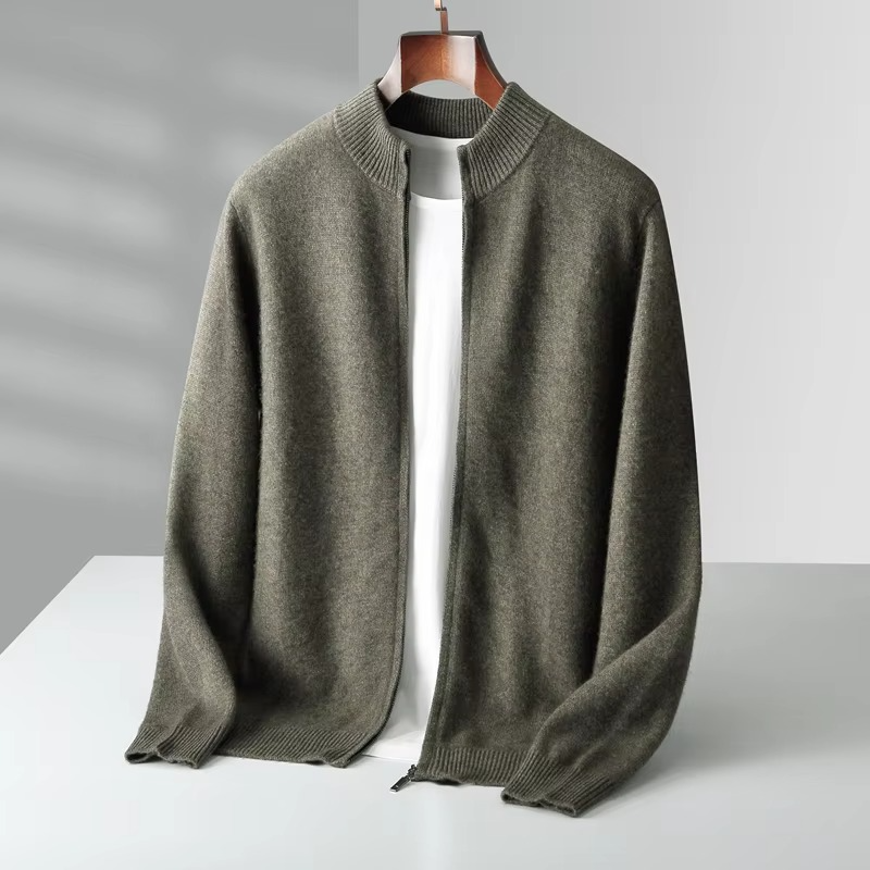 Tobias Men's Cardigan - flat lay