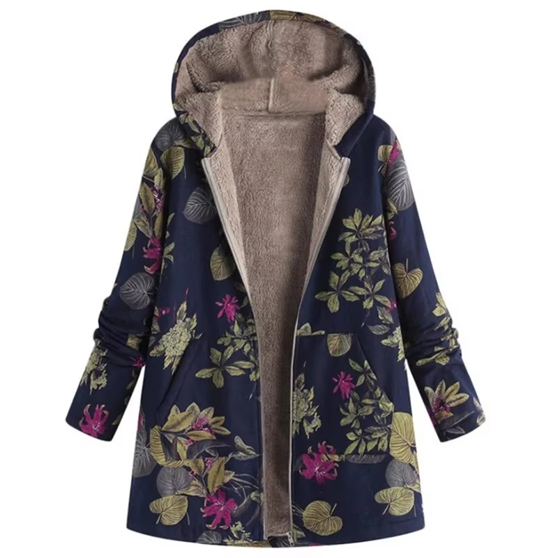 Ava Women's Jacket | Velvet, Fleece, Hooded