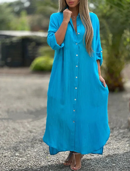 Willa Women's Shirt Dress - flat lay