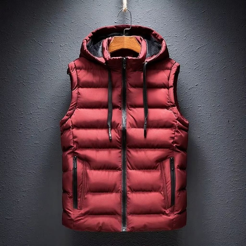 Arlo Men's Vest | Padded, Cotton, Hooded