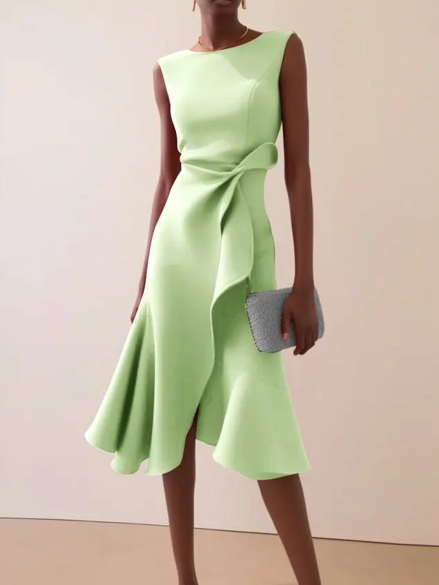 Tamsin Women's Asymmetric Midi Dress - full-length view