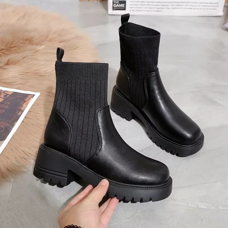 Violette Women's Platform Ankle Boots - full-length view