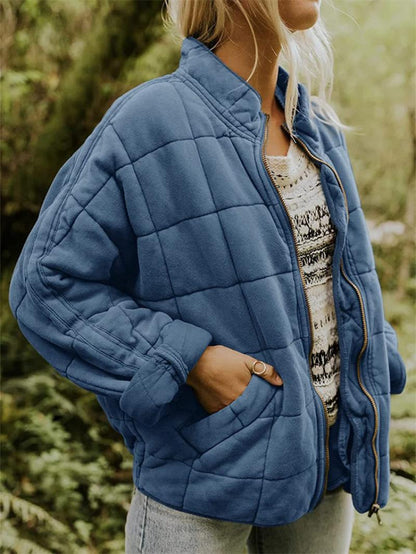 Wilda Women's Quilted Jacket - fabric and finish detail