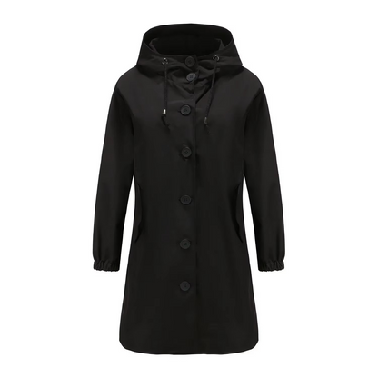 Lena Women's Trench Coat - fabric and finish detail