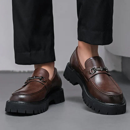 Yves Men's Platform Loafers - close-up detail