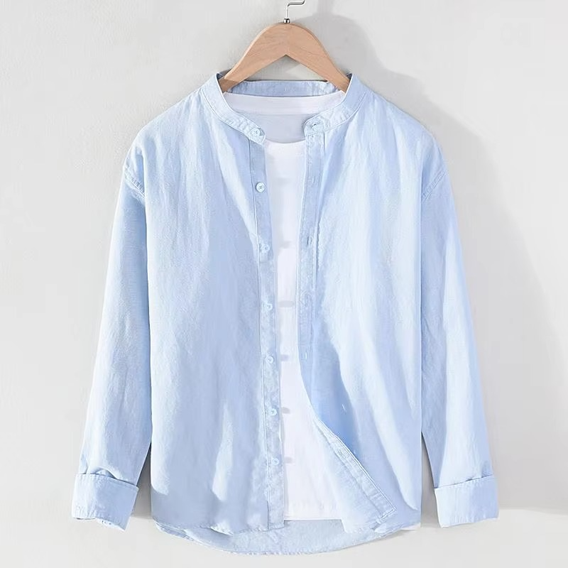 Vance Men's Linen Shirt - flat lay