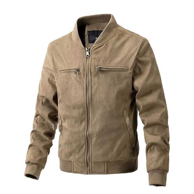 Lachlan Men's Suede Jacket - front view