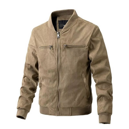 Lachlan Men's Suede Jacket - front view
