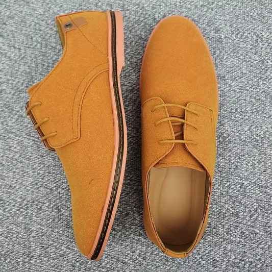Lachlan Men's Suede Sneakers - front view