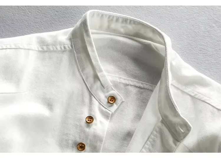 Cormac Men's Linen Shirt - flat lay