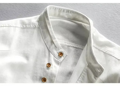 Cormac Men's Linen Shirt - flat lay