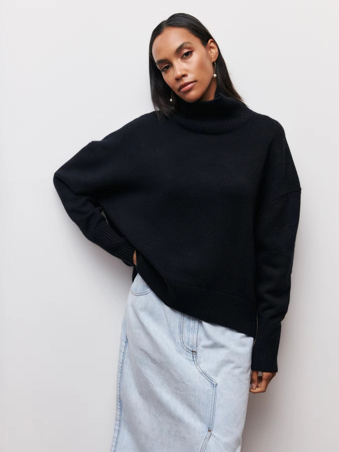 Mabel Women's Oversized Sweater - back view