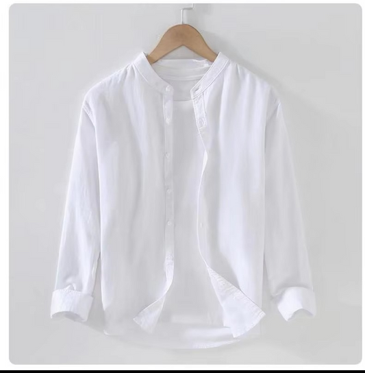 Vance Men's Linen Shirt - front view