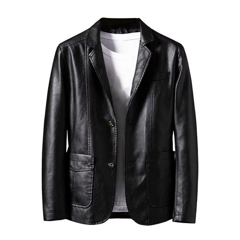 Felix Men's Jacket | Classic, Faux Leather, Lapel