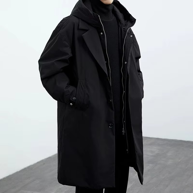 Flynn Men's Trench Coat - styled view