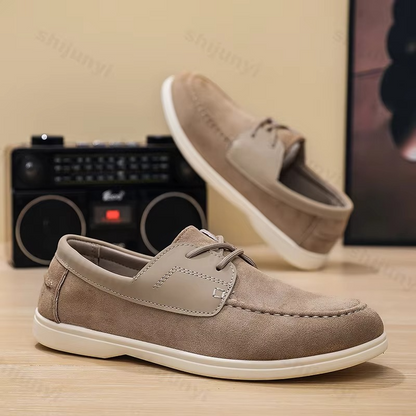 Otis Men's Suede Loafers - full-length view