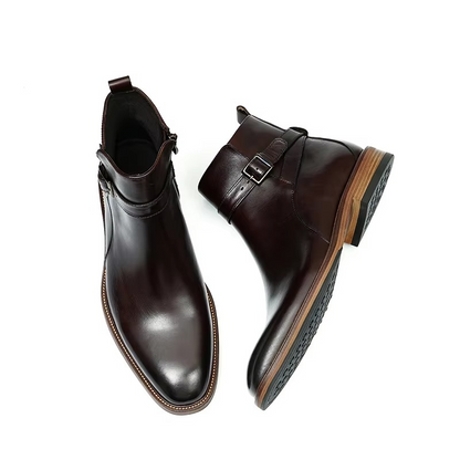 Flynn Men's Chelsea Boots - fabric and finish detail